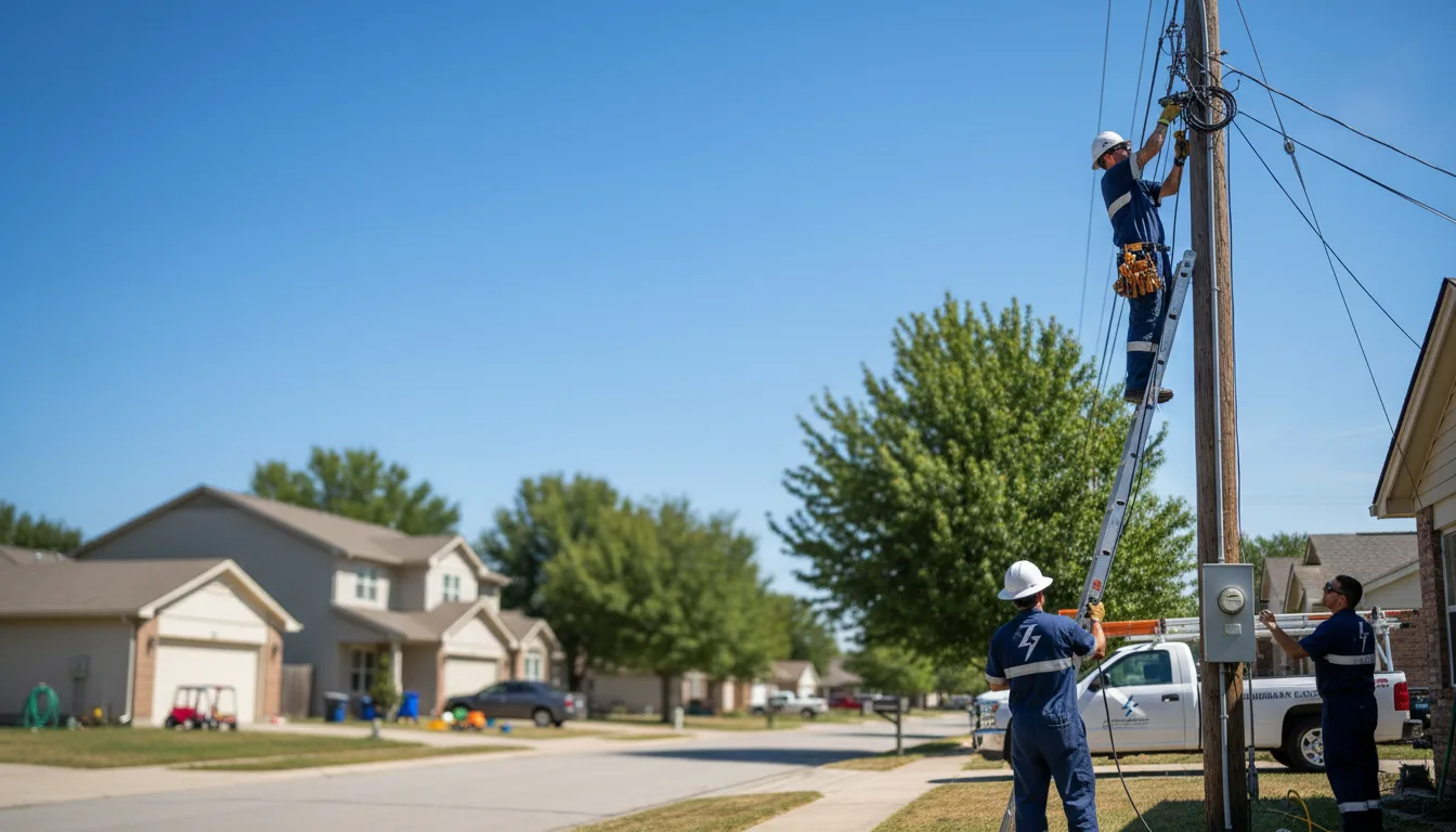 Residential electrician providing installation services in Enterprise, MS